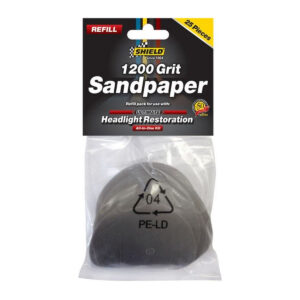 Shield® Headlight Restoration Kit Sandpaper Refill (25 Pieces)