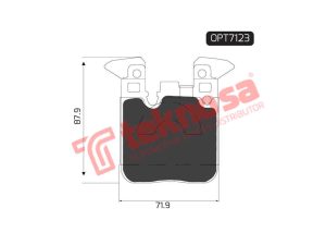 Optimasa® Rear Brake Pads OPT7123