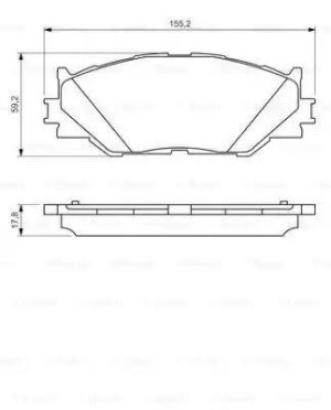 Bosch® Front Brake Pads 0986494316