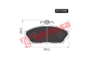 Optimasa Front Brake Pads OPT3188