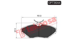 Optimasa Brake Pads Scorpio OPT3644